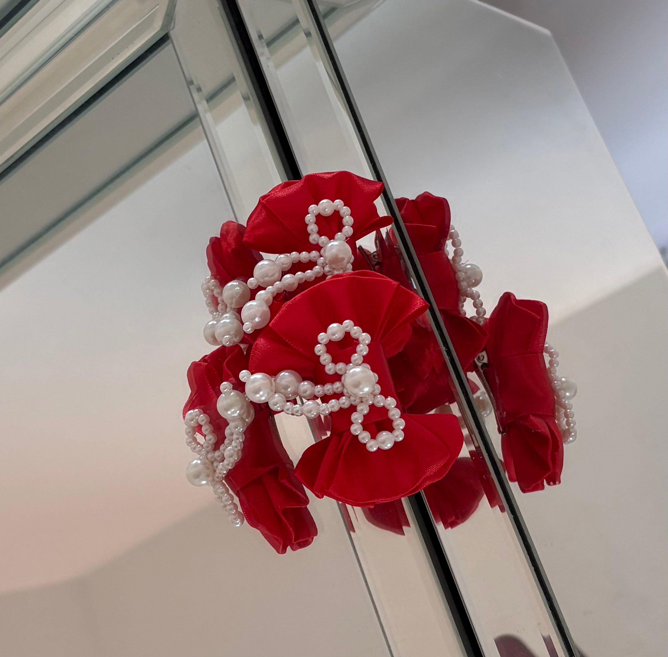 The Ruby Pearl Bow